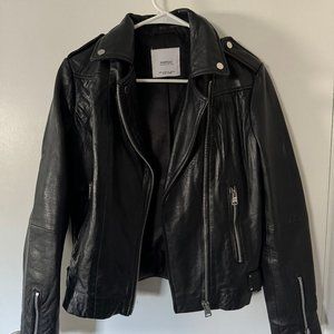 MANGO Genuine Leather Jacket